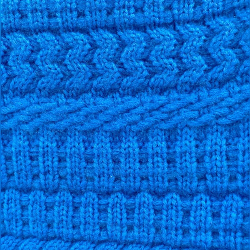Ann Taylor |‎ Blue Acrylic Chunky Knit Mixed Stitch Sweater | Women’s Medium